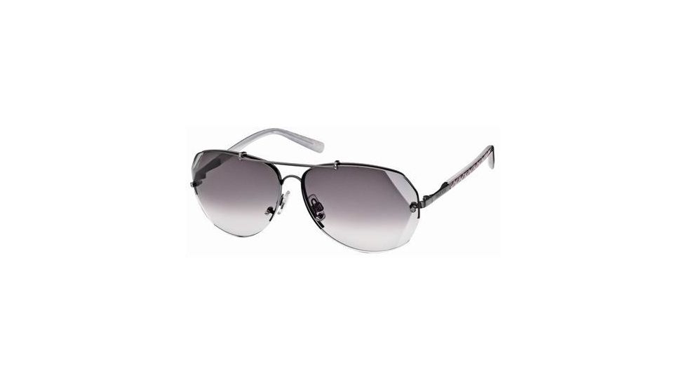 Swarovski Atomic Sunglasses SK0006 - Shiny Dark Ruthenium Frame Color, Gradient Smoke Lens Color