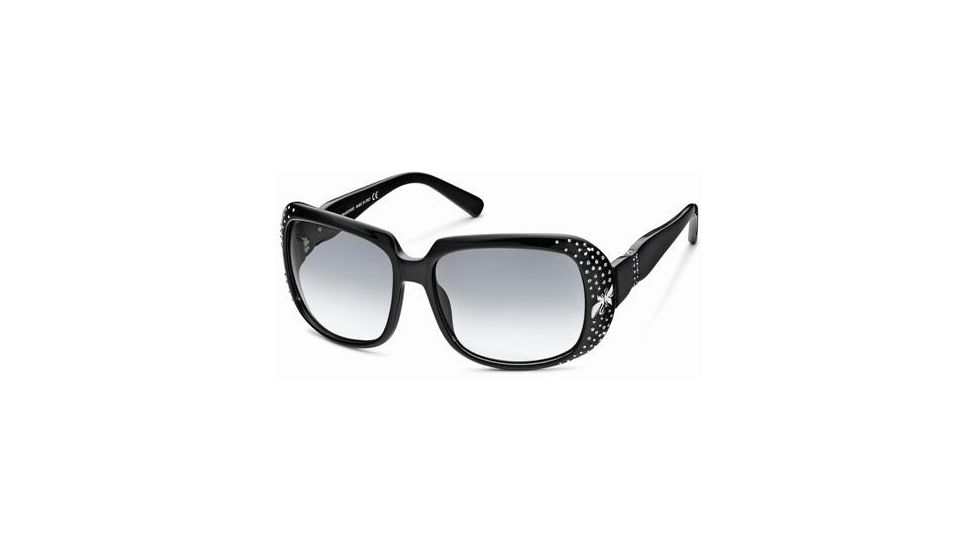 Swarovski Audrey Sunglasses SK0013 - Shiny Black Frame Color