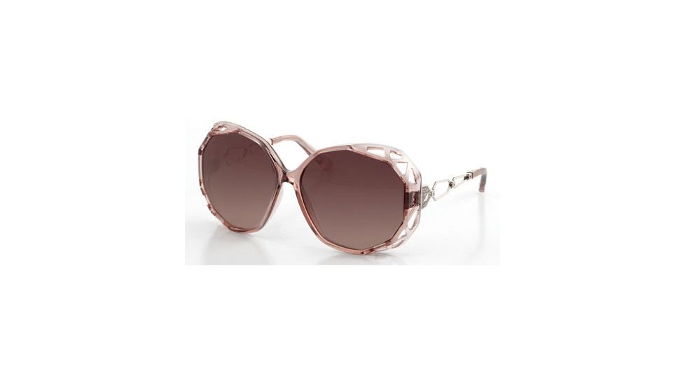 Swarovski Beautiful Sunglasses SK0022 - Shiny Pink Frame Color, Gradient / Mirror Violet Lens Color