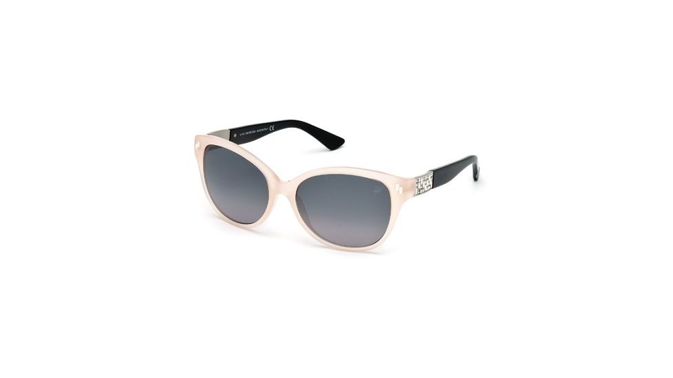 Swarovski SK0036 Sunglasses - Shiny Pink Frame Color, Gradient / Mirror Violet Lens Color