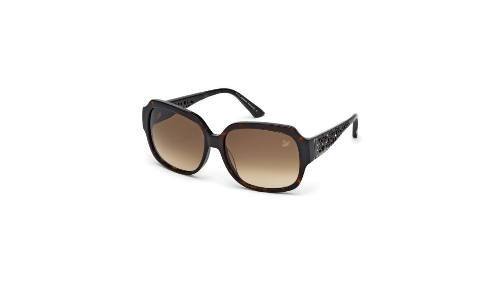 Swarovski SK0054 Sunglasses - Dark Havana Frame Color