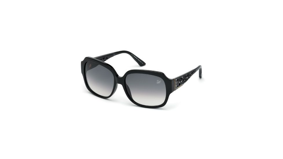 Swarovski SK0054 Sunglasses - Shiny Black Frame Color