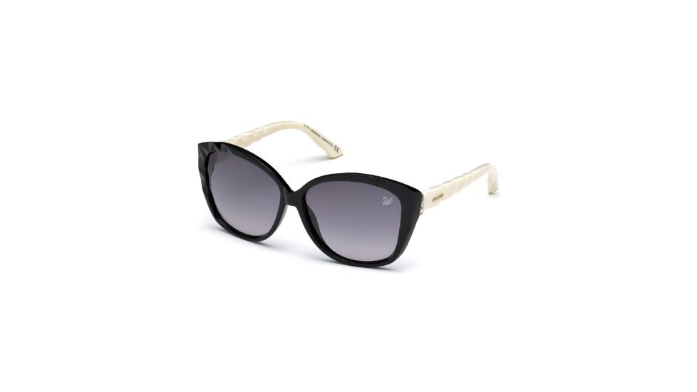 Swarovski SK0058 Sunglasses - Black/White Frame Color