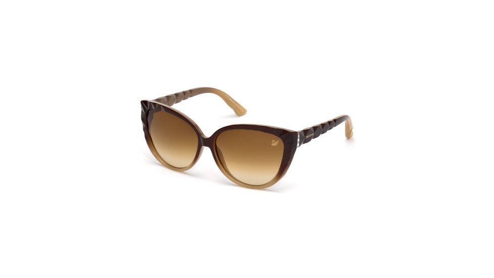 Swarovski SK0059 Sunglasses - Dark Brown Frame Color