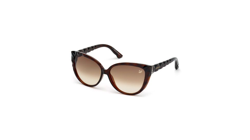 Swarovski SK0059 Sunglasses - Dark Havana Frame Color