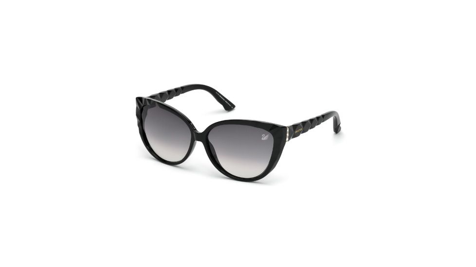 Swarovski SK0059 Sunglasses - Shiny Black Frame Color