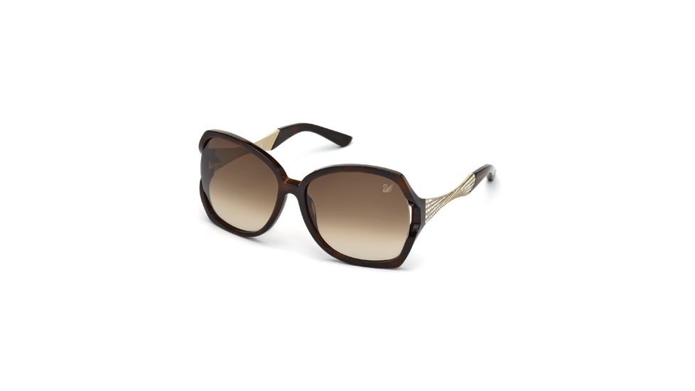 Swarovski SK0065 Sunglasses - Dark Havana Frame Color