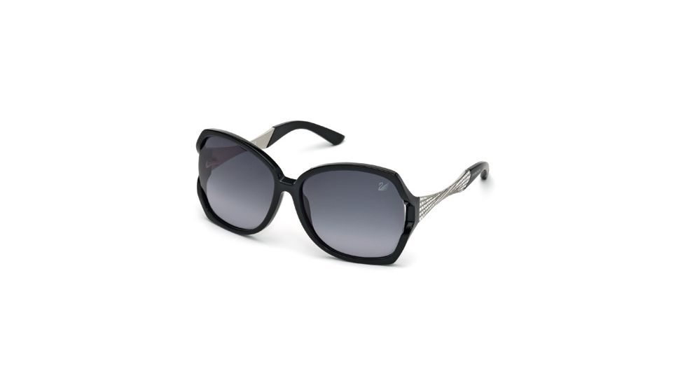 Swarovski SK0065 Sunglasses - Shiny Black Frame Color