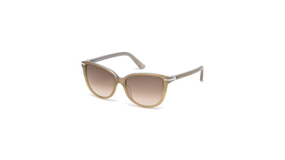 Swarovski SK0077 Sunglasses - Shiny Beige Frame Color