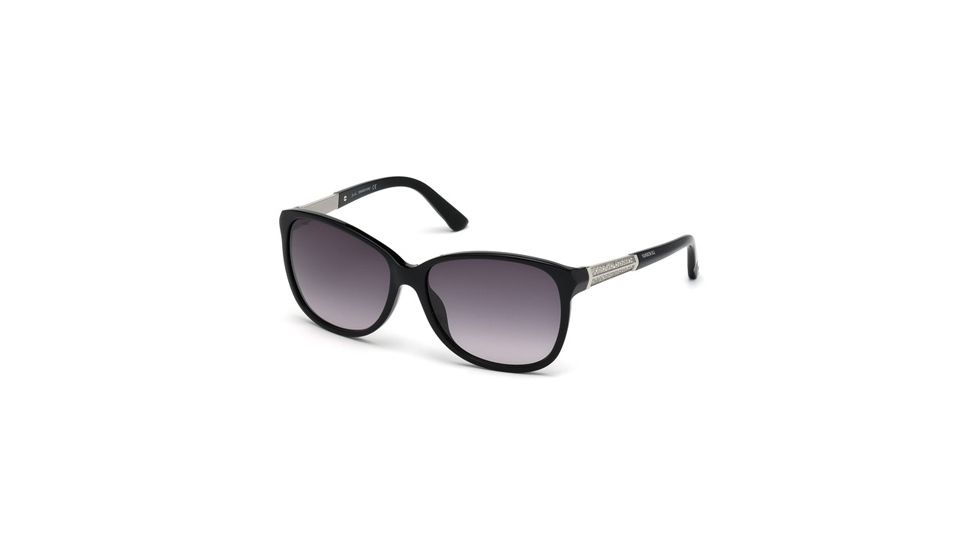 Swarovski SK0083 Sunglasses - Shiny Black Frame Color