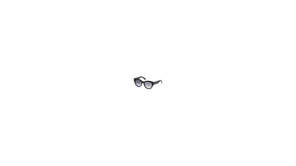 Swarovski SK0127 Sunglasses - Shiny Black Frame Color, Gradient Smoke Lens Color