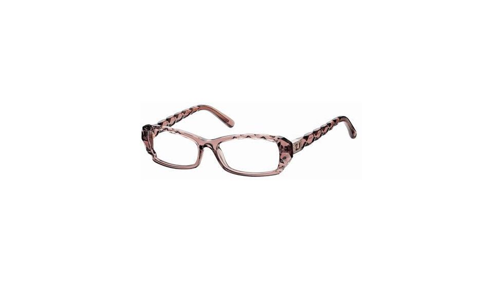 Swarovski SK5007 Eyeglass Frames - Shiny Light Brown Frame Color