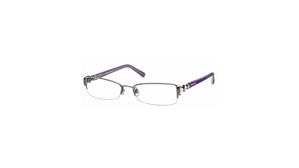 Swarovski SK5022 Eyeglass Frames - Shiny Dark Ruthenium Frame Color
