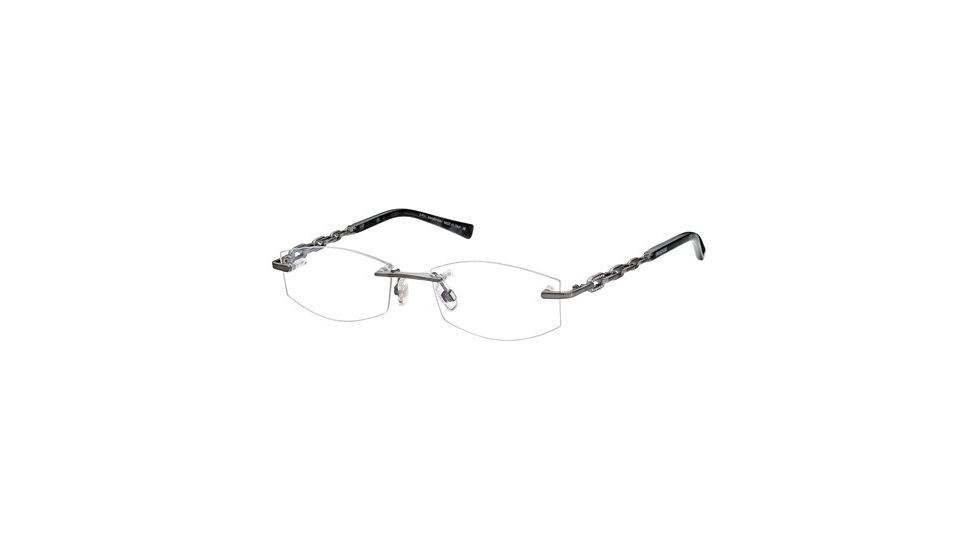 Swarovski SK5042 Eyeglass Frames - Shiny Dark Ruthenium Frame Color