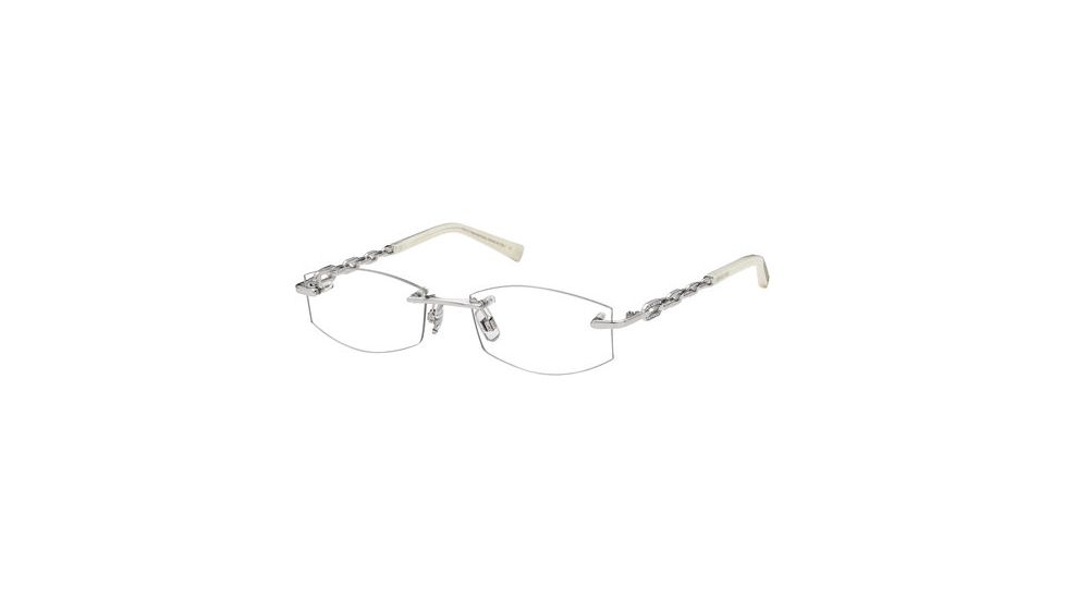 Swarovski SK5042 Eyeglass Frames - Shiny Rhodium Frame Color