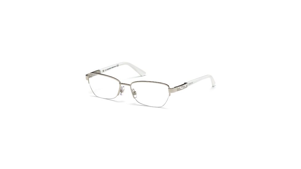 Swarovski SK5068 Eyeglass Frames - Shiny Palladium Frame Color, Gradient Smoke Lens Color