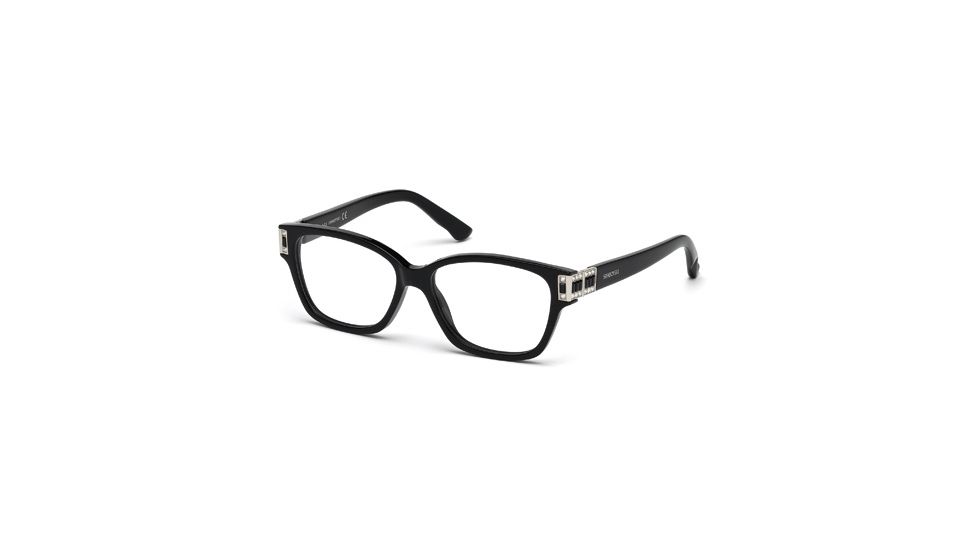 Swarovski SK5090 Eyeglass Frames - Shiny Black Frame Color