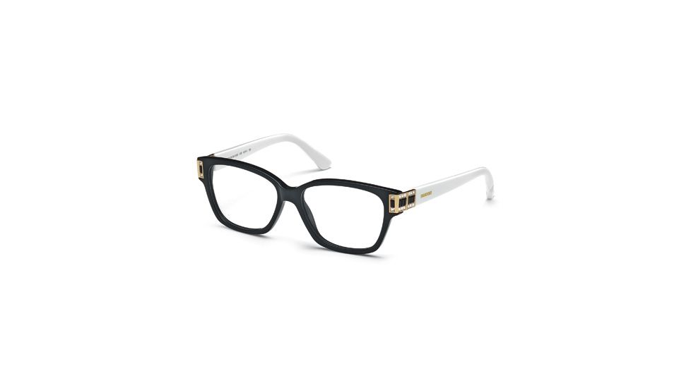 Swarovski SK5090 Eyeglass Frames - Shiny Black Frame Color, Gradient Smoke Lens Color