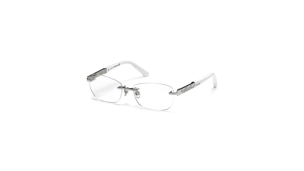 Swarovski SK5094 Eyeglass Frames - Shiny Palladium Frame Color