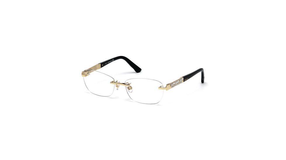 Swarovski SK5094 Eyeglass Frames - Shiny Rose Gold Frame Color