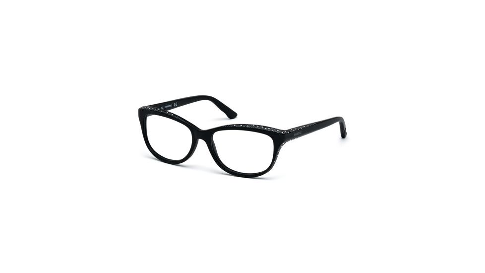 Swarovski SK5100 Eyeglass Frames - Matte Black Frame Color