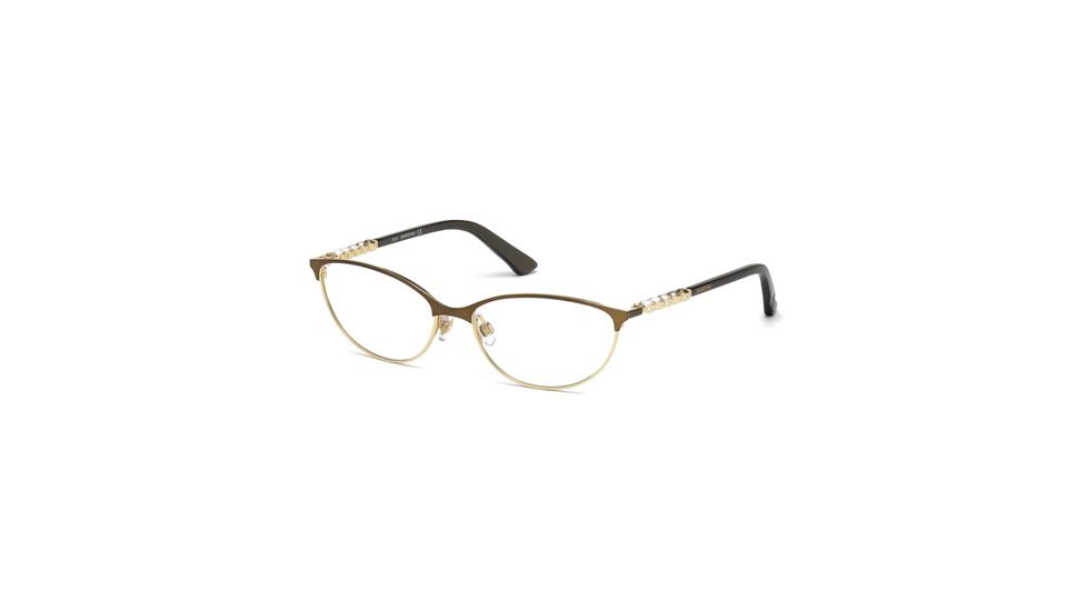 Swarovski SK5139 Eyeglass Frames - Dark Bronze Frame Color