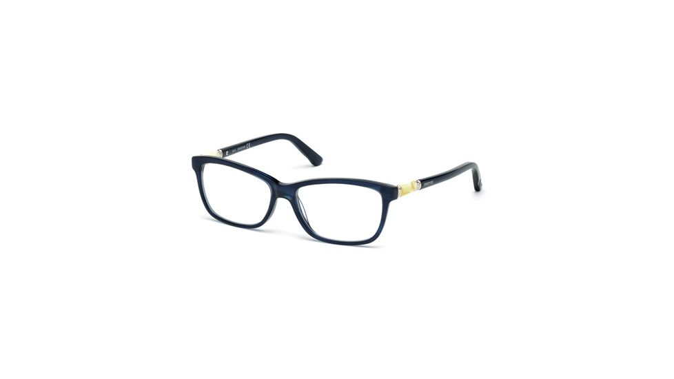 Swarovski SK5158 Eyeglass Frames - Shiny Blue Frame Color