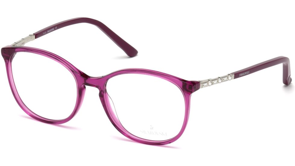Swarovski SK5163 Eyeglass Frames - Shiny Violet Frame Color