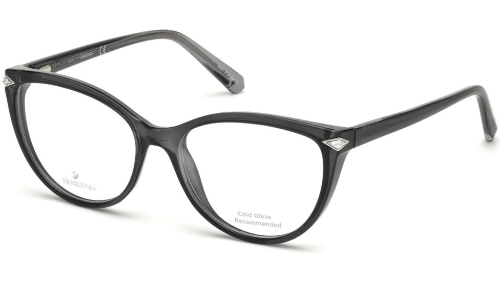 Swarovski SK5245 Eyeglass Frames - Shiny Black Frame Color