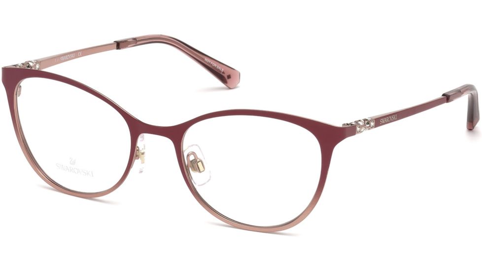 Swarovski SK5248 Eyeglass Frames - Shiny Pink Frame Color
