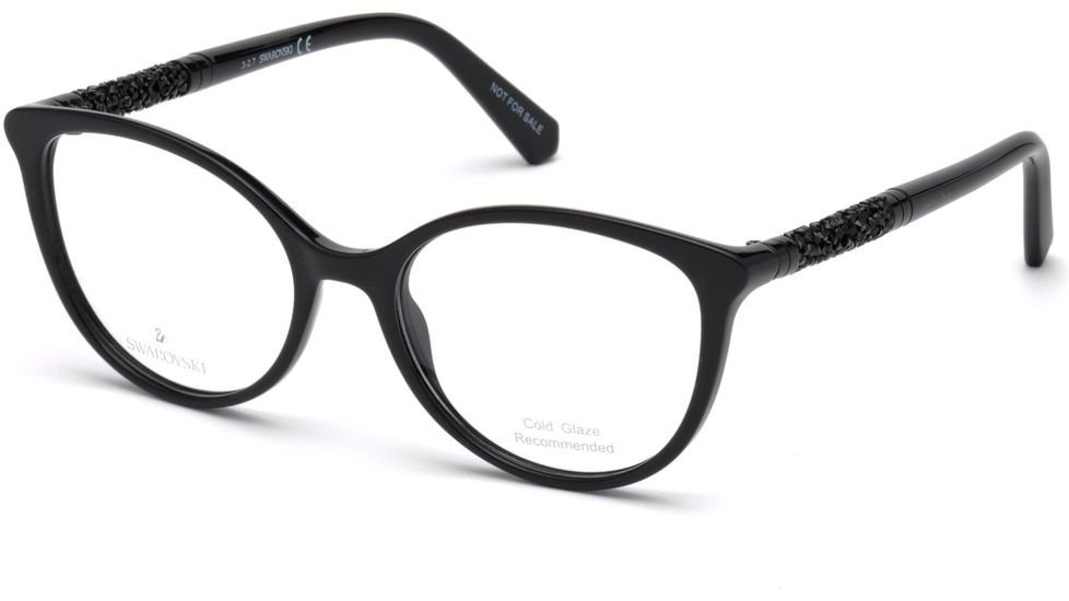 Swarovski SK5258 Eyeglass Frames - Shiny Black Frame Color
