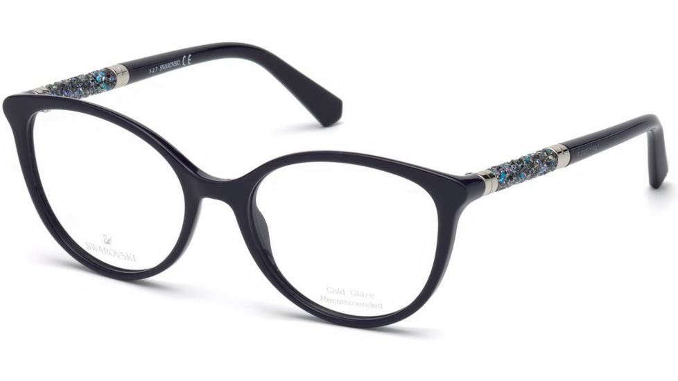 Swarovski SK5258 Eyeglass Frames - Shiny Violet Frame Color
