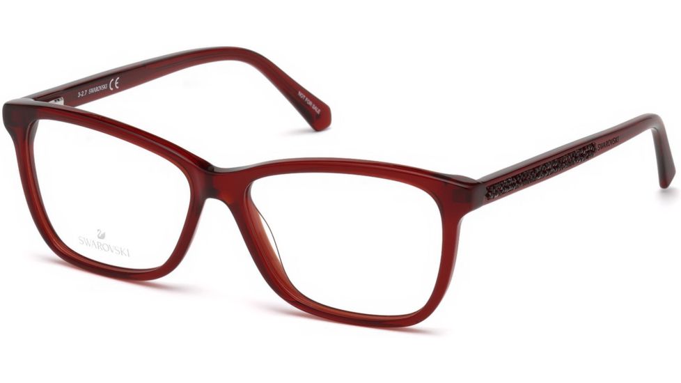 Swarovski SK5265 Eyeglass Frames - Shiny Red Frame Color