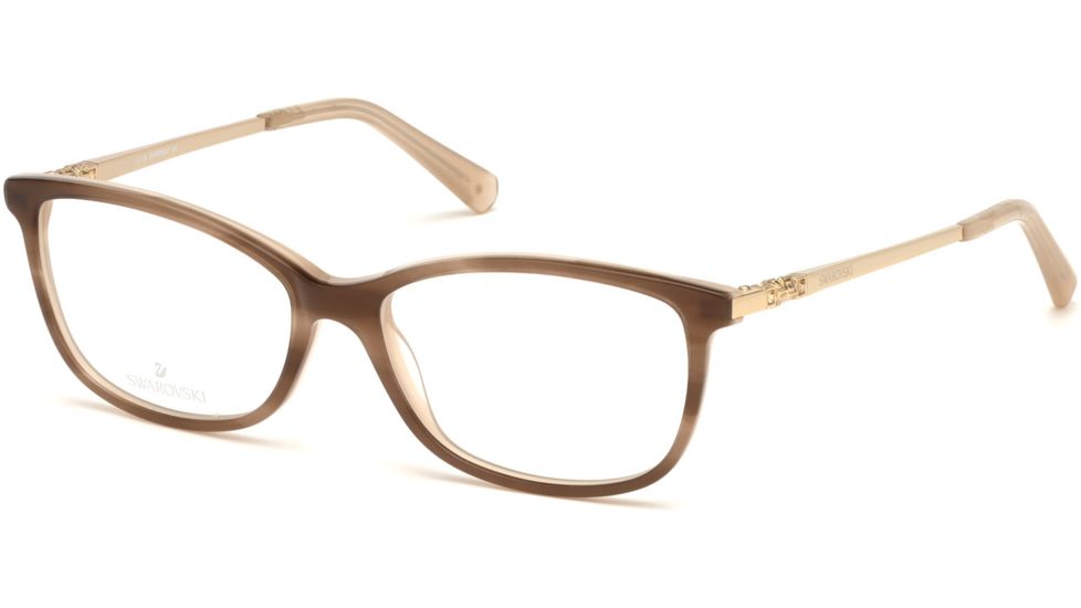 Swarovski SK5285 Eyeglass Frames - Light Brown Frame Color