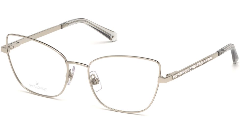 Swarovski SK5287 Eyeglass Frames - Shiny Palladium Frame Color