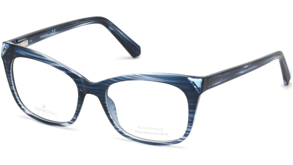 Swarovski SK5292 Eyeglass Frames - Blue Frame Color