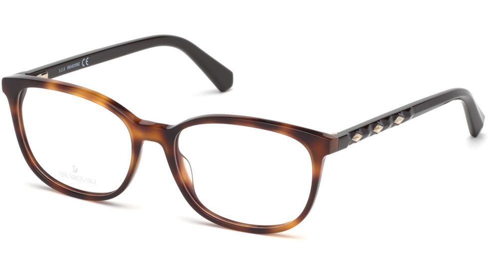 Swarovski SK5300 Eyeglass Frames - Dark Havana Frame Color