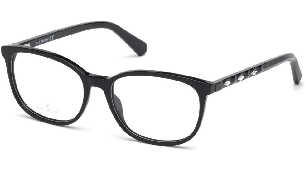 Swarovski SK5300 Eyeglass Frames - Shiny Black Frame Color
