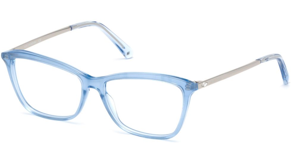 Swarovski SK5314 Eyeglass Frames - Light Blue Frame Color