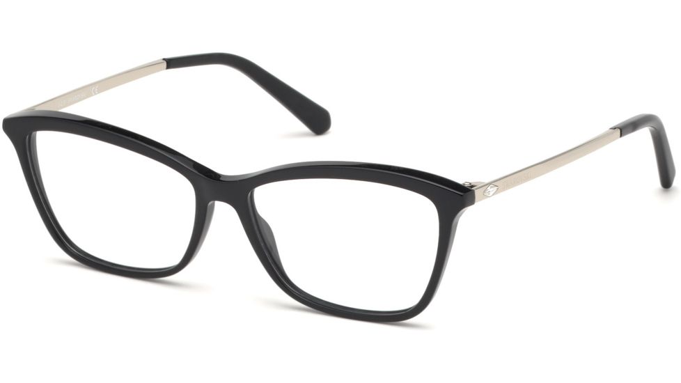 Swarovski SK5314 Eyeglass Frames - Shiny Black Frame Color, Shiny Black Lens Color