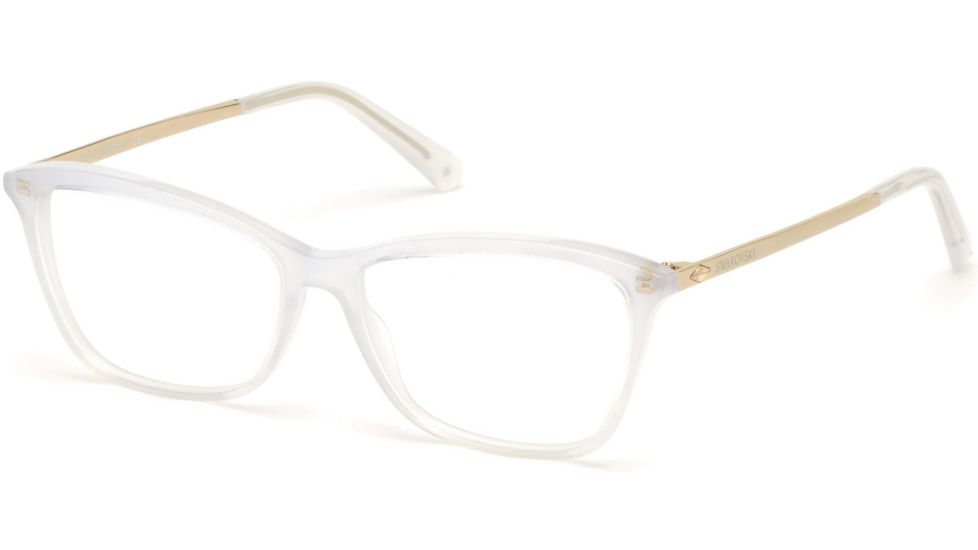 Swarovski SK5314 Eyeglass Frames - White Frame Color
