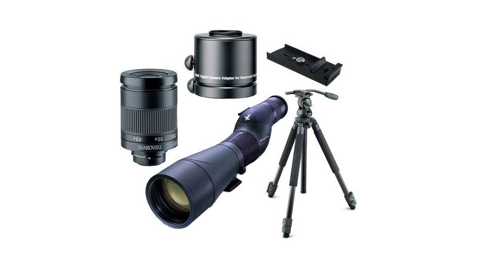 Swarovski STS80 HD Spotting Scope Digiscoping Kit w/ DCA Digital Camera Adapter &amp; Tripod