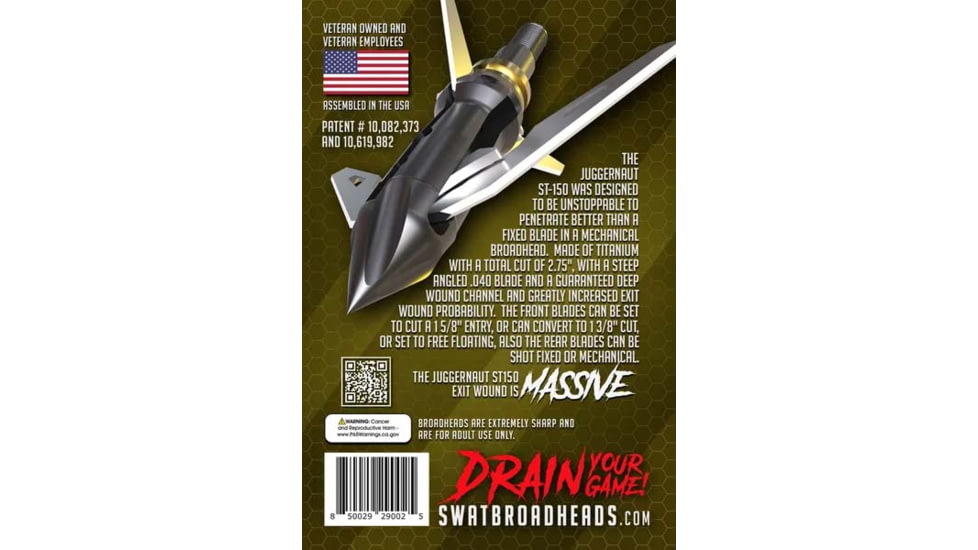 SWAT Broadheads SWAT Juggernaut ST Broadheads