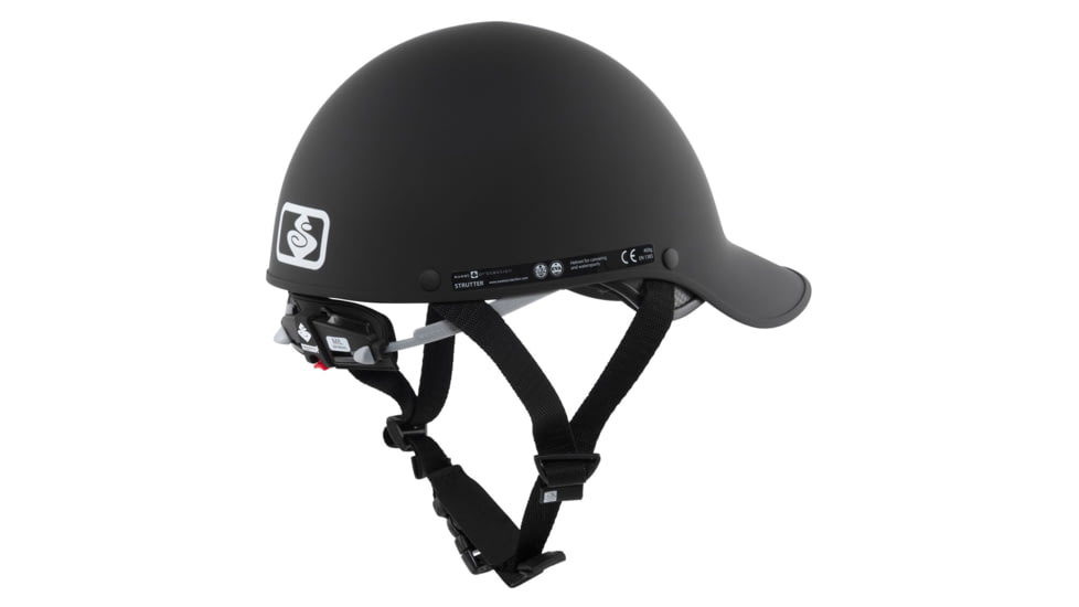 Sweet Protection Strutter Helmet for River Running, Playboating, Dirt Black, Medium/Large, 845024-DTBLK-ML