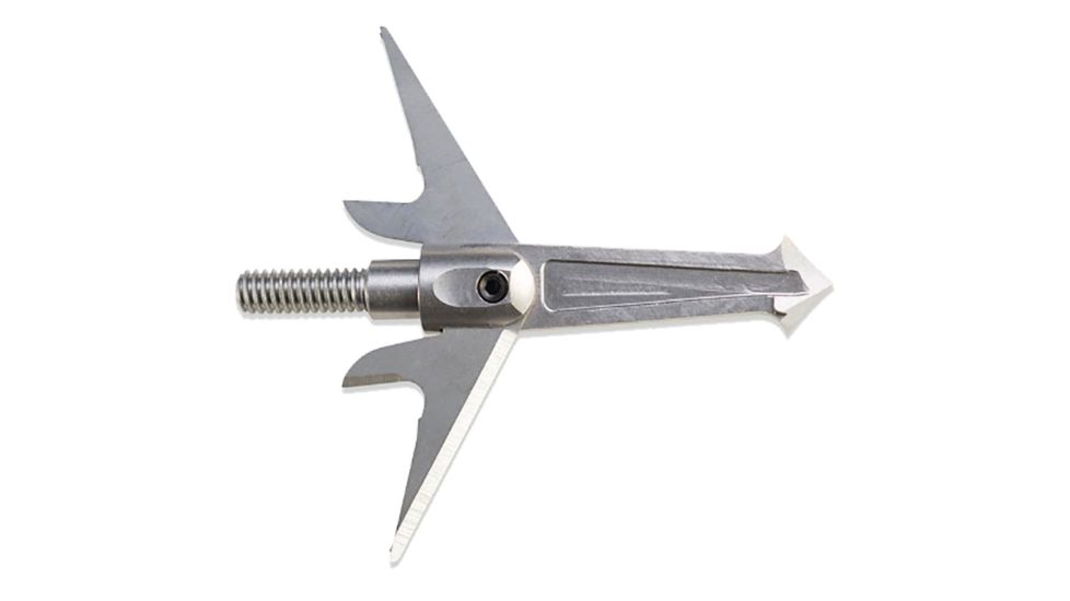 Swhacker Levi Morgan Series Broadhead 2 Blade Steel 125 gr. 1.75 in. 3 pk. Deep Six, Silver 1401094