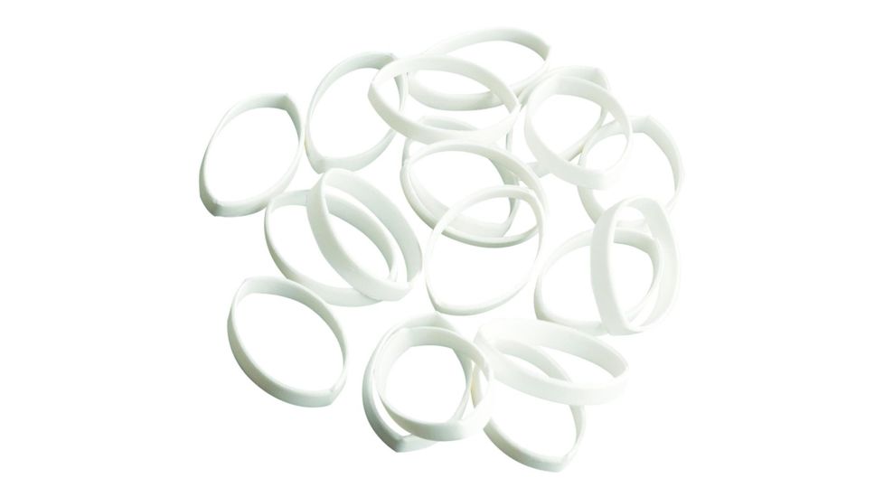Swhacker Replacement Bands 2 Blade Steel 125 grain, White, Pack of 18, SWH00248