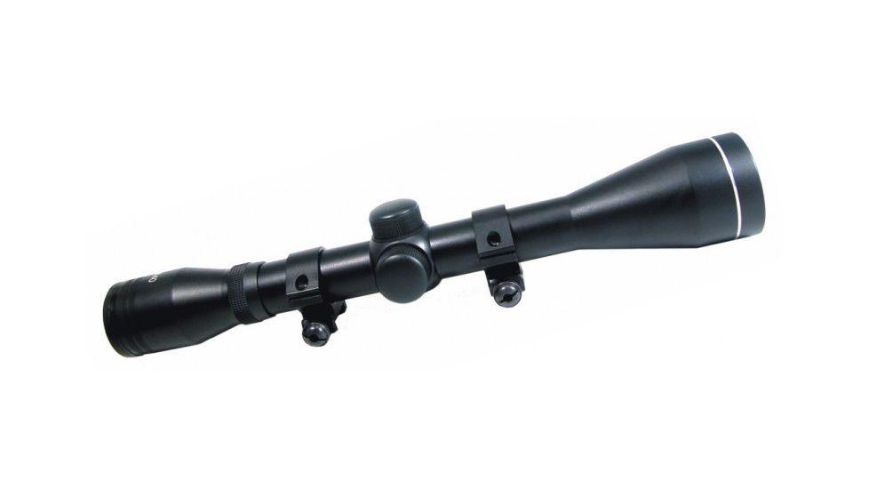 Swiss Arms 4x40 Rifle Scope, 1in Tube, Duplex Reticle, Black, 63862