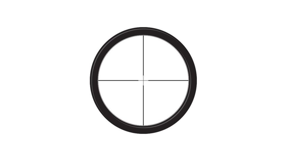 Swiss Arms 4x40 Rifle Scope, 1in Tube, Duplex Reticle, Black, 63862