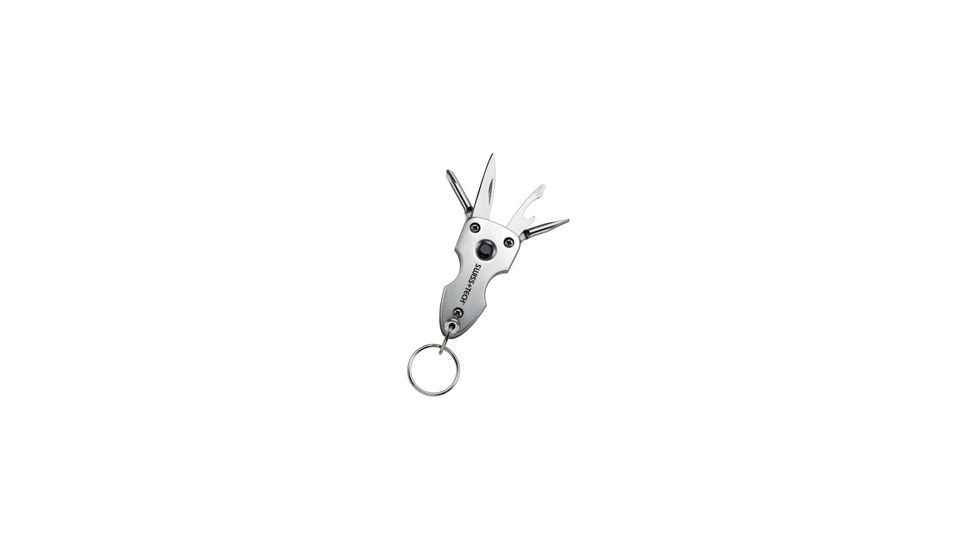 SwissTech Key Ring Multi-Tool 7-in-1, Silver STT60300