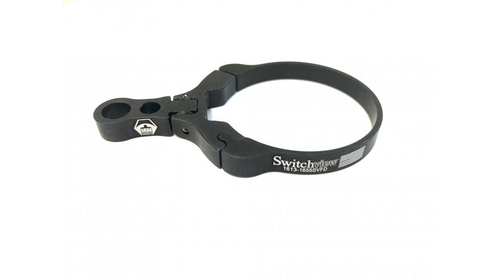 USED Switchview Folding Switchview Magnification Adjustment Throw Lever, Anodized Flat Black, 1613-1655SVFD2, EDEMO1